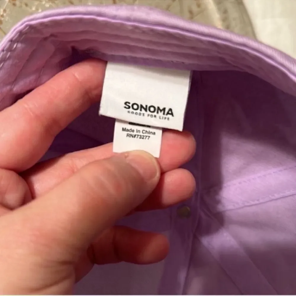 Sonoma Cotton Lavender Orange mamá Embroidered Cap